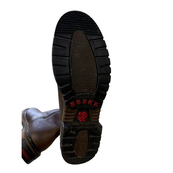 Rocky Men's Original Ride Roper Western Boot Aztec Crazy Horse Size 12W - Picture 9 of 10